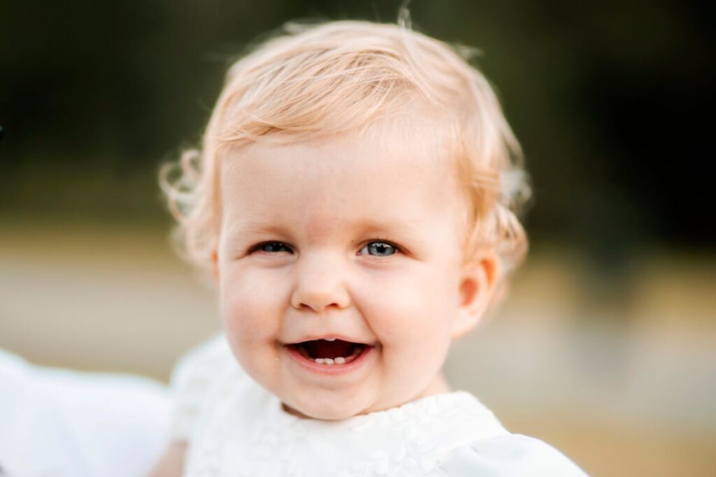 Photo of a Little Smiling Girl